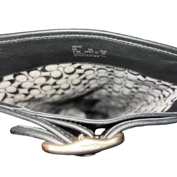 Coach Lilli Black Leather Tall Knee-High Riding Boots Size 7.5 New - Picture 6 of 10